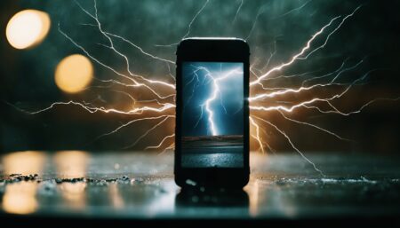 Phone with lightning
