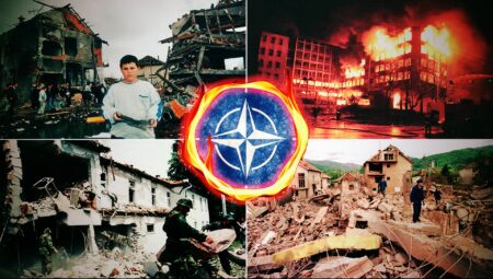 NATO destruction in Yugoslavia