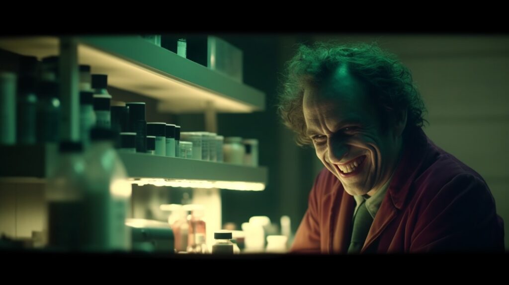 Scientist resembling the Joker