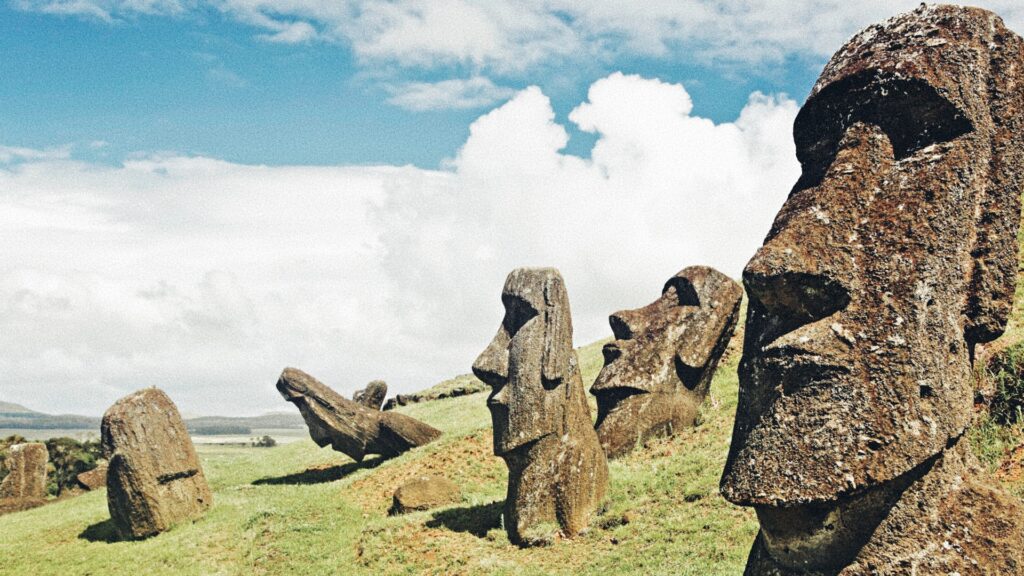 The mysterious heads on Easter Island