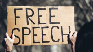 Free speech banner