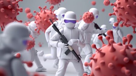White blood cell soldiers